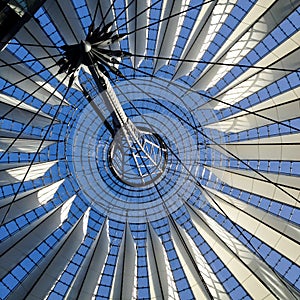 Sony center roof construction