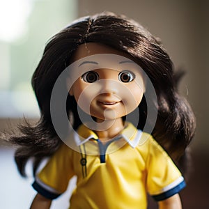 Sony Fe 35mm F1.4 Za Style Life Doll With Long Dark Hair