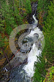 Sooke potholes and waterfall