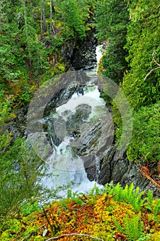 Sooke potholes and waterfall