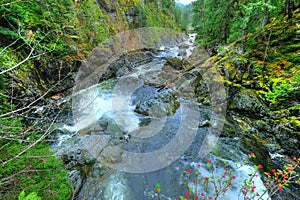 Sooke potholes and waterfall