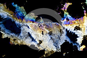 Soot particles and microcrystals