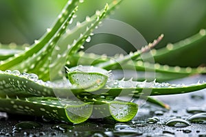 Soothing Aloe vera care. Generate Ai