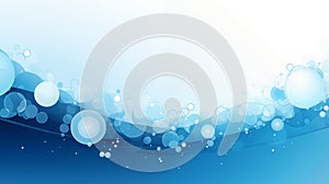 Soothing blue bubble abstract background