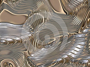 Soothing Liquid Flowing Metal Abstract Background