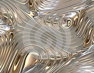 Soothing Liquid Flowing Metal Abstract Background