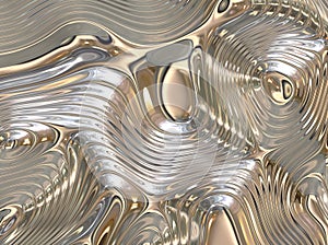 Soothing Liquid Flowing Metal Abstract Background