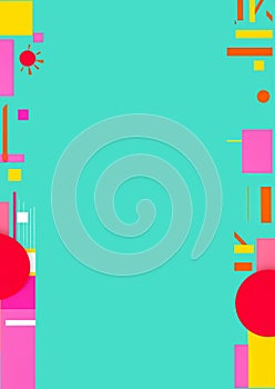 This template offers A4 cover report designs featuring abstract geometric patterns photo