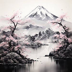 Soothing Sumi-e Painting