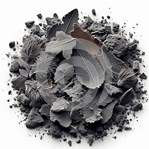 Sooty flakes These dust particles are dark in color, resemblin photo