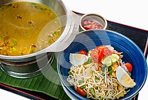 Sop Buntut, Traditional Indonesian food. photo