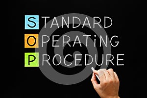 SOP Standard Operating Procedure Concept photo