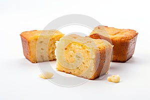 Sopa Paraguaya, cornbread made with cheese and onions, AI generative photo