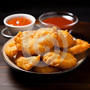 Sopaipillas: Pumpkin-Based Fried Pastries with Pebre Sauce photo