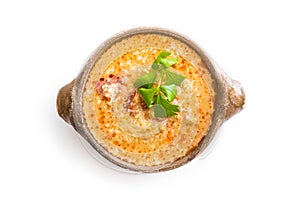 Sope queso isolated on a white background