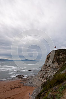 The Sopelana beach in Vizcaya, Spain