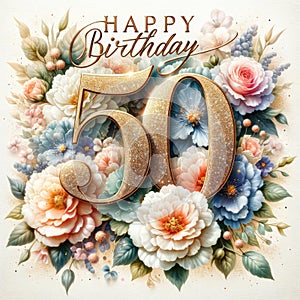 Sophisticated 50th Anniversary Design