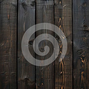 Sophisticated ambiance Dark wood wall texture elevates interior design decoration