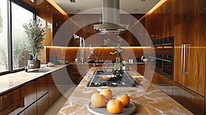 sophisticated art deco kitchen