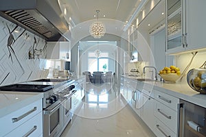 sophisticated art deco kitchen