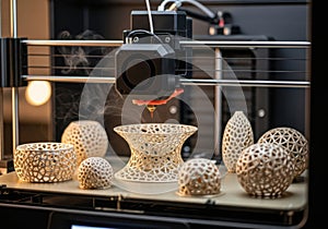Advanced 3d printer crafting complex geometric structures