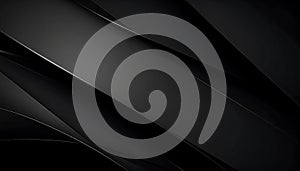 Sleek Dark Abstract Background with Dynamic Diagonal Lines and Subtle Reflections