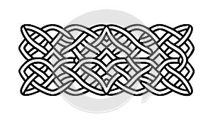 Intricate Celtic Knotwork, Traditional Interlaced Pattern, vector design Generative AI