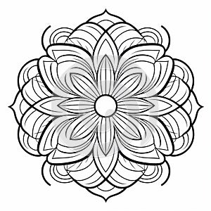Sophisticated Meditative Coloring Pages With Floral Ornamentation