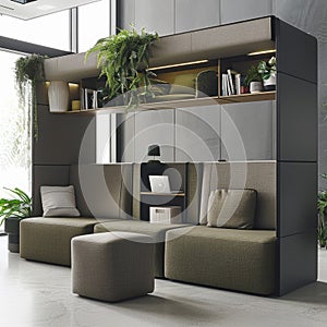 Sophisticated Office Lounge Design