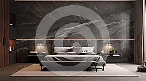 sophistication dark grey marble photo