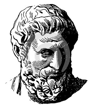 Sophocles, vintage illustration