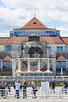 Spa House at the Baltic sea, near the Pier, Sopot, Poland