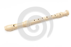 Soprano recorder (flute) isolated