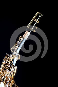 Soprano Saxophone Isolated On Black