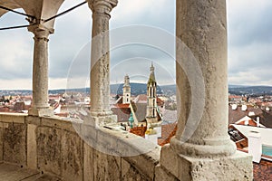 Sopron town, top view from the Firewatch Tower, Hungary