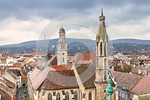 Sopron town, top view from the Firewatch Tower, Hungary