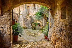 Sorano city street