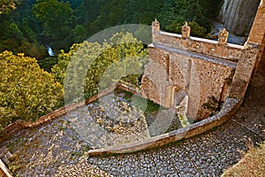 Sorano, Grosseto, Tuscany, Italy: view of the ancient city gate