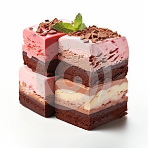 Sorbet Brownies: A Delicious Ice Cream Dessert With Lush Detailing