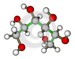 Sorbitol molecular structure