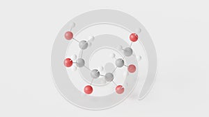sorbitol molecule 3d, molecular structure, ball and stick model, structural chemical formula e420 sweetener