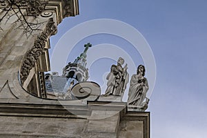 Sorbonne Building Detail, Paris, France