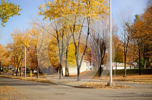 Sorel-Tracy town at fall