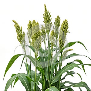 Sorghum isolated on white background