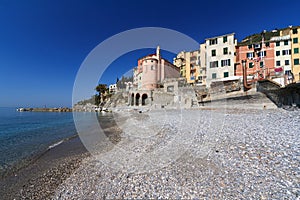 Sori from the beach, Italy photo