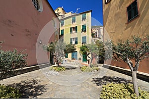 Sori, small square, Italy