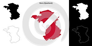 Soro outline map