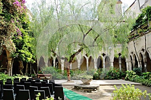 Sorrento, San Francesco cloister, place of civil marriage, wedding destination in Italy photo