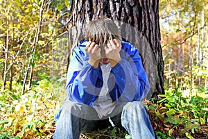 Sorrowful young man