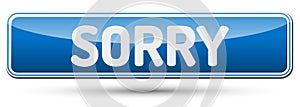 SORRY - Abstract beautiful button with text.
